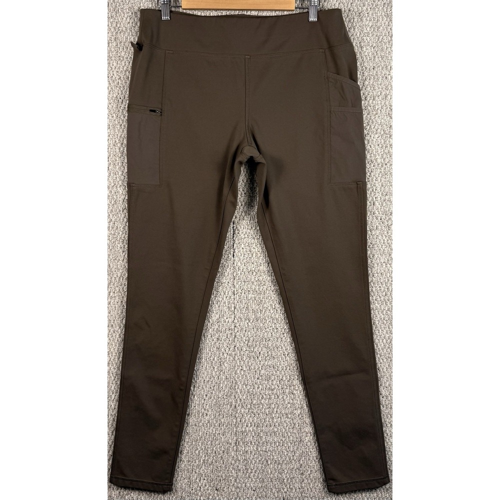 Carhartt Force Utility Leggings Brown Workwear Cargo Pockets Youth L Tall